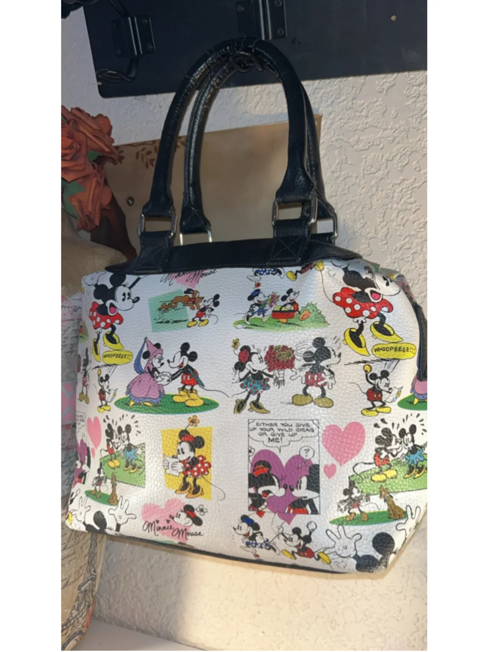 Women's Disney Parks Satchel Bag One Size White Black